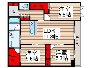 アリスティーナの物件間取画像